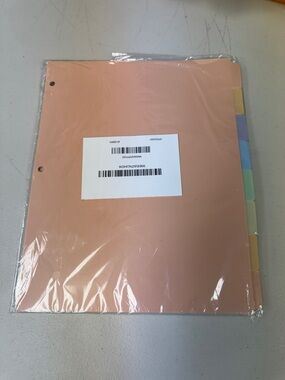 24 pack multicolored plastic dividers 3 sets of every color all new Color Tabs